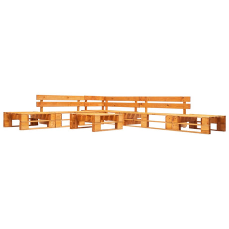 6 Piece Garden Pallet Lounge Set Wood