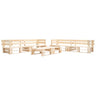 6 Piece Garden Pallets Lounge Set Wood