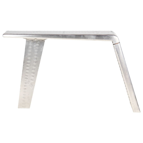 Aviator Desk Silver 112X50X76 Cm Metal