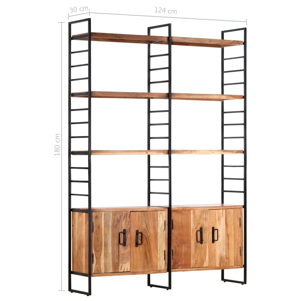4-Tier Bookcase 124X30X180 Cm