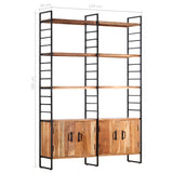 4-Tier Bookcase 124X30X180 Cm