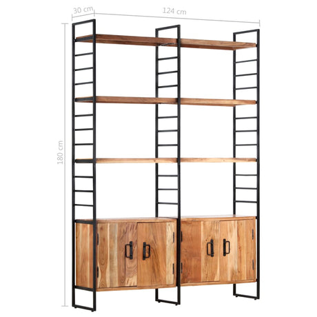 4-Tier Bookcase 124X30X180 Cm