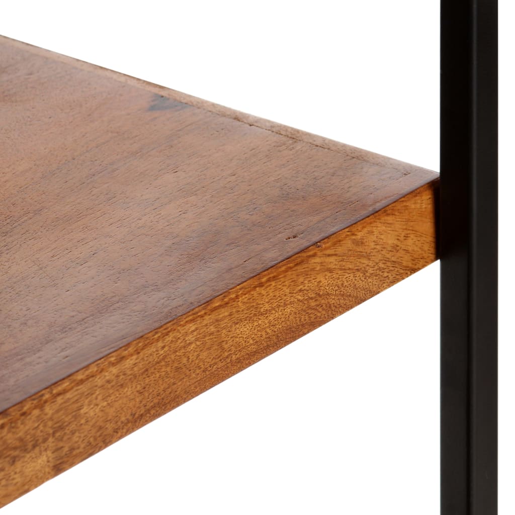 4-Tier Bookcase With 6 Drawers 122X36X181 Cm Solid Mango Wood