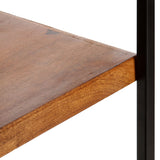4-Tier Bookcase With 6 Drawers 122X36X181 Cm Solid Mango Wood