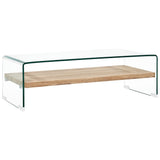 Coffee Table Clear Tempered Glass