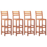 Bar Stools 4 Pcs Solid Acacia Wood