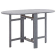Garden Table Grey 120X70X74 Cm Solid Acacia Wood