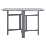 Garden Table Grey 120X70X74 Cm Solid Acacia Wood