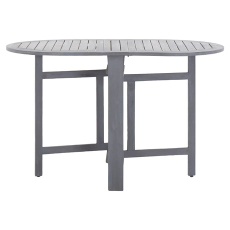 Garden Table Grey 120X70X74 Cm Solid Acacia Wood
