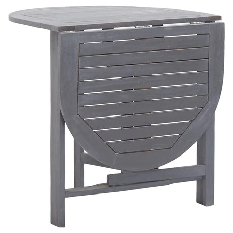 Garden Table Grey 120X70X74 Cm Solid Acacia Wood