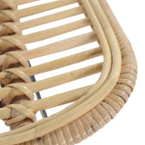 Bar Chairs 2 Pcs Natural Rattan