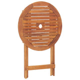 Folding Garden Table 60x75 cm Solid Acacia Wood