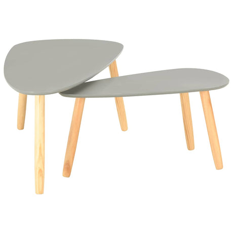 Coffee Tables 2 Pcs Solid Pinewood