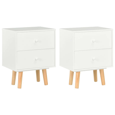 Bedside Cabinets 2 Pcs 40X30X50 Cm Solid Pinewood