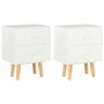 Bedside Cabinets 2 Pcs 40X30X50 Cm Solid Pinewood