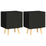 Bedside Cabinets 2 Pcs 40X30X50 Cm Solid Pinewood
