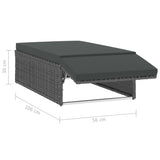 2 Piece Garden Lounge Set With Cushions Poly Rattan