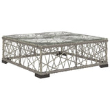 5 Piece Garden Lounge Set With Cushions Poly Rattan Grey