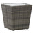 Tea Table 41.5X41.5X43 Cm Poly Rattan And Tempered