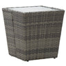 Tea Table 41.5X41.5X43 Cm Poly Rattan And Tempered