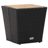 Tea Table 41.5X41.5X43 Cm Poly Rattan And Tempered