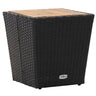 Tea Table 41.5X41.5X43 Cm Poly Rattan And Tempered