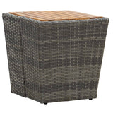 Tea Table 41.5X41.5X43 Cm Poly Rattan And Tempered
