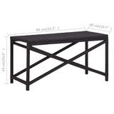 Garden Bench Poly Rattan