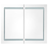 Led Bathroom Mirror Cabinet 80X12.2X68 Cm