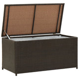 Garden Storage Box Poly Rattan