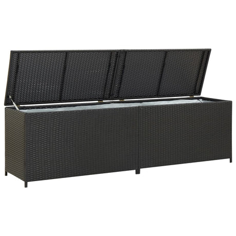 Garden Storage Box Poly Rattan