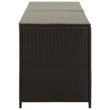 Garden Storage Box Poly Rattan