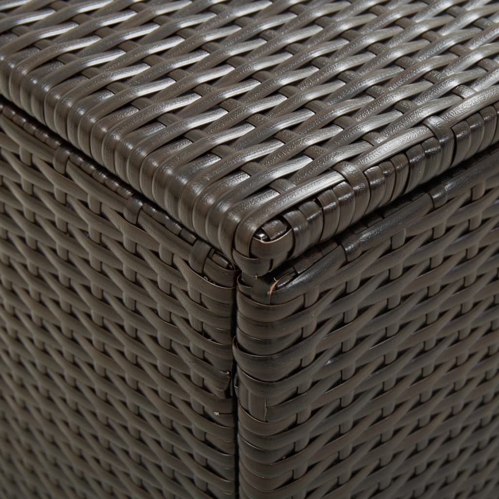 Garden Storage Box Poly Rattan