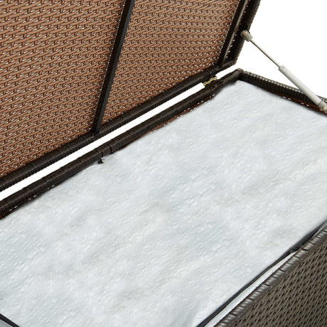 Garden Storage Box Poly Rattan