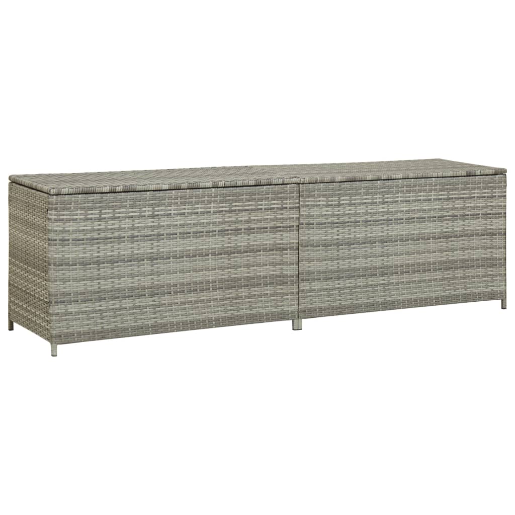 Garden Storage Box Poly Rattan