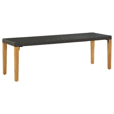Garden Bench 80 Cm Poly Rattan