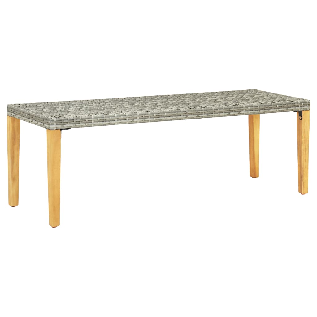 Garden Bench 80 Cm Poly Rattan