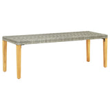 Garden Bench 80 Cm Poly Rattan