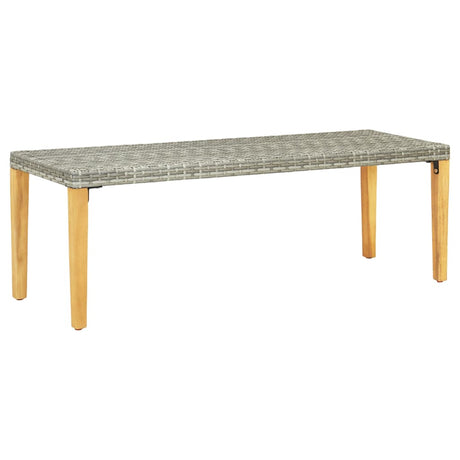 Garden Bench 80 Cm Poly Rattan