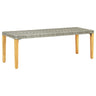 Garden Bench 80 Cm Poly Rattan
