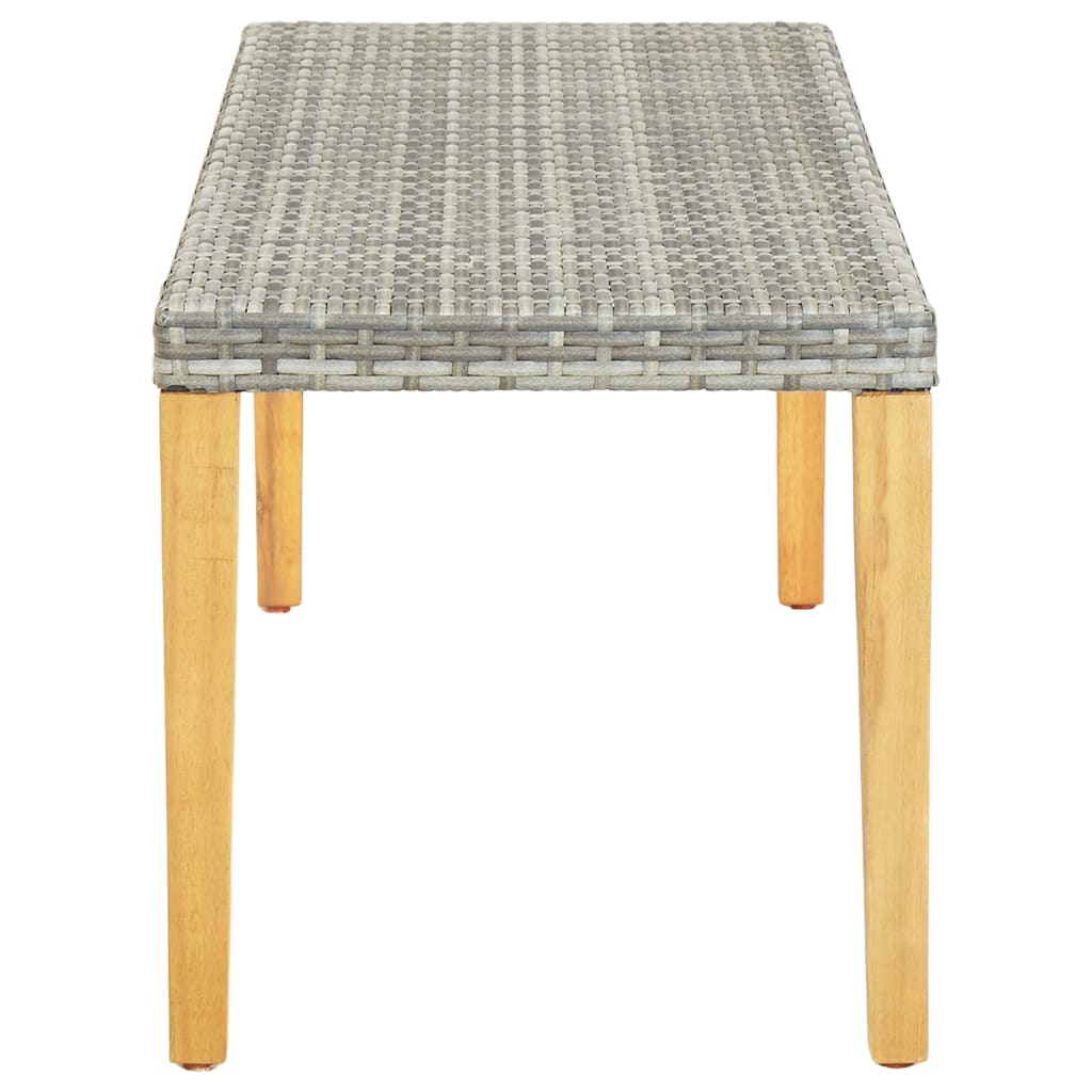Garden Bench 80 Cm Poly Rattan