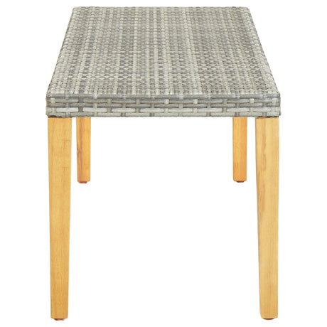 Garden Bench 80 Cm Poly Rattan