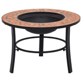 Mosaic Fire Pit 68Cm Ceramic