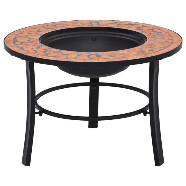 Mosaic Fire Pit 68Cm Ceramic