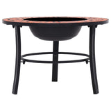 Mosaic Fire Pit 68Cm Ceramic