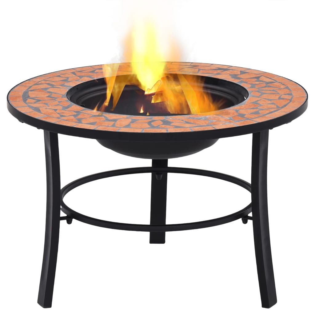 Mosaic Fire Pit 68Cm Ceramic