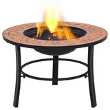 Mosaic Fire Pit 68Cm Ceramic