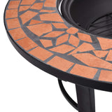 Mosaic Fire Pit 68Cm Ceramic