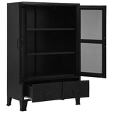 Office Cabinet With Mesh Doors Industrial 75X40X120 Cm Steel