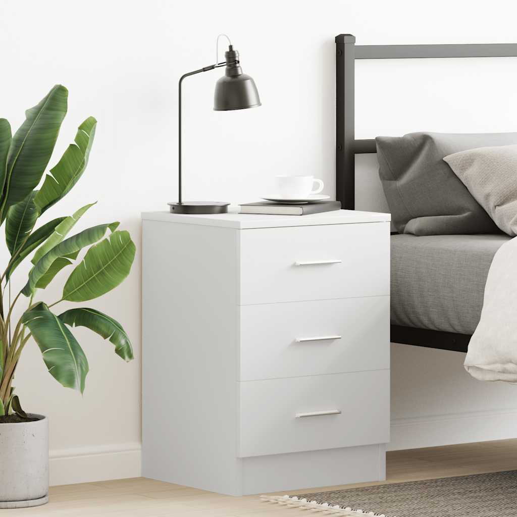 Bedside Cabinet 38X35X56 Cm Engineered Wood